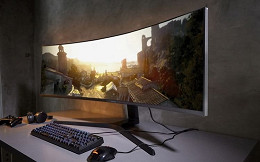 Novo monitor curvo da Samsung de 49 polegadas chega com resolução QHD Novo monitor curvo da Samsung de 49 polegadas chega com resolução QHD