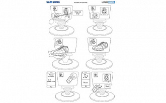 Patente registrada pela Samsung para dispositivo com exibição em 3D.