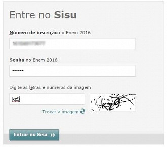 Entrar no Sisu
