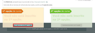 Fazer inscrição na 1ª opção