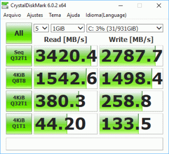 Crystal Disk Mark WDS100T2X0C