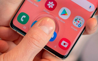 Sensor de impressões digitais na tela. Foto: Android Central