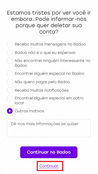 Tutorial completo de como cair fora do Badoo para quem sossegou