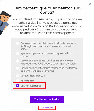 Tutorial completo de como cair fora do Badoo para quem sossegou