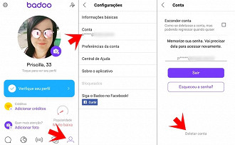 Tutorial completo de como cair fora do Badoo para quem sossegou