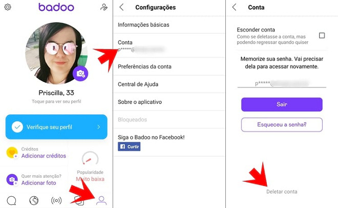 Como deletar sua conta no Badoo definitivamente?