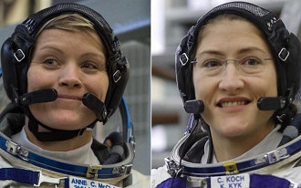 Astronautas irão realizar primeira caminhada espacial sem a presença de astronautas masculinos.
