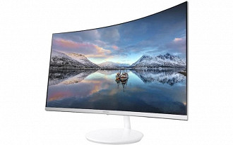 Monitor curvo da Samsung.