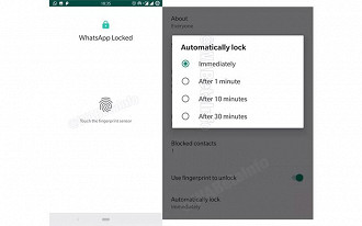 WhatsApp Beta testa função de bloqueio por impressão digital
