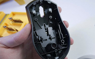 Construção Interna da parte superior do mouse