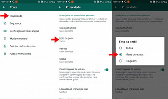 Esconda sua foto do perfil de WhatsApp