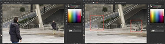 Antes e depois - Photoshop