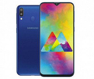 Samsung Galaxy M20 na cor azul