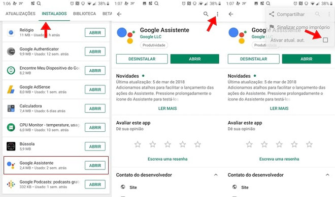 Como impedir a atualização automática de apps na Google Play Store