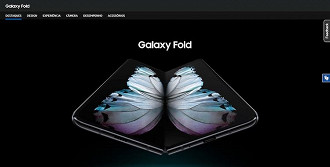Hotsite do Galaxy Fold em português reforça a ideia de que o aparelho poderá ser vendido no Brasil.