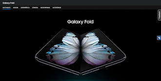 Hotsite do Galaxy Fold em português reforça a ideia de que o aparelho poderá ser vendido no Brasil. Hotsite do Galaxy Fold em português reforça a ideia de que o aparelho poderá ser vendido no Brasil.