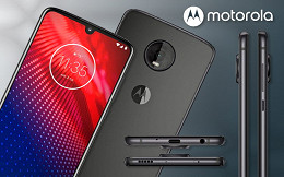 Imagem do novo Motorola Moto Z4 vaza e mostra volta da entrada para fones de ouvido além de manter a compatibilidade com os snaps