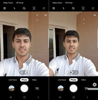 Nova atualização do Galaxy S9 permite que usuários mudem o campo de visão ao tirarem selfies