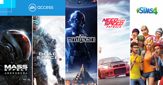 Alguns dos títulos oferecidos pelo EA Acess. Alguns dos títulos oferecidos pelo EA Acess.