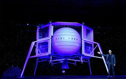 Jeff Bezos, da Amazon, diz que vai enviar nave espacial para a Lua