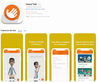 Hand Talk está disponível na App Store e no Google Play.