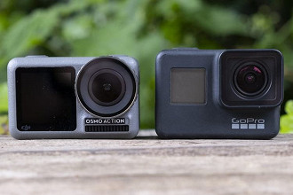 Osmo Action e GoPro não só são semelhantes quanto ao design, mas diversas especificações. No entanto, em alguns quesitos a Osmo Action se destaca.