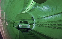 Boring Company divulga vídeo de carro autônomo a 204 km/h Boring Company divulga vídeo de carro autônomo a 204 km/h