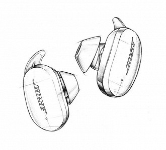 Esboço do In-Ear True Wireless Bluetooth Bose Earbuds 500