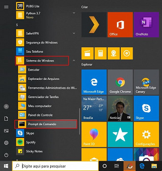 Como abrir o prompt de comando em modo administrador no Windows