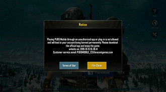 PUBG Mobile também pune contas que utilizam por exemplo teclado e mouse bluetooth conectados ao smartphone. Então todo cuidado é pouco. Note que a mensagem é de um BAN Permanente.
