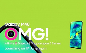 Galaxy M40 será revelado em 11 de junho