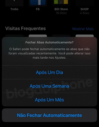 Programar quando as abas serão fechadas automaticamente