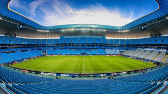 Estádio do Grêmio em que foi instalada a rede 4.5G da Claro para os torcedores