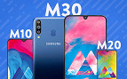 Quais as diferenças entre Galaxy M10, M20 e M30