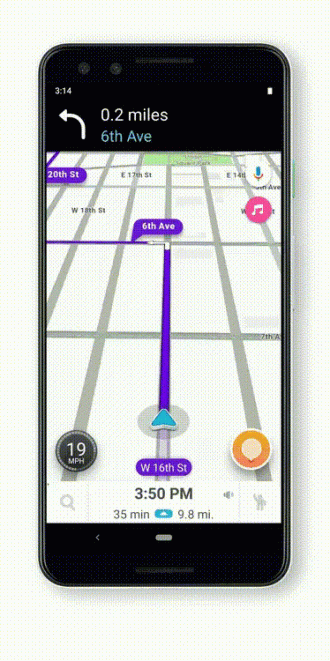 Waze com Google Assistent