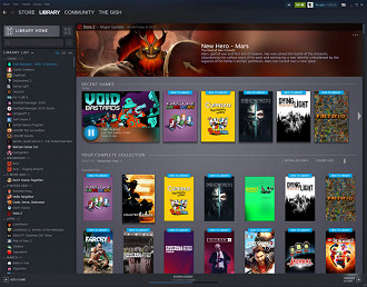 Novo design da Steam