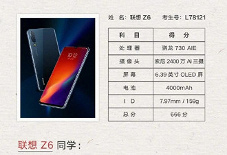 Vice-Presidente da Lenovo publica imagem com especificações técnicas do Z6 em rede social.