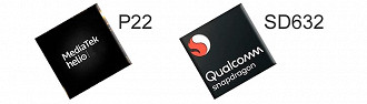 Mediatek P22 - MT6762 e Qualcomm Snapdragon 632