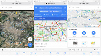Maps Go é diferente do Google Maps convencional, não oferecendo o navegador em tempo real.