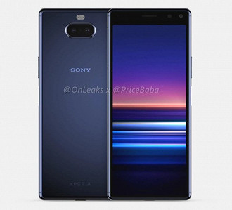 Renderização do smartphone Sony Xperia 20