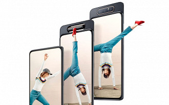 Assim como o Zenfone 6, o Galaxy A80 entrega a melhor experiência para o usuário, seja para selfies ou qualquer outro tipo de captura Assim como o Zenfone 6, o Galaxy A80 entrega a melhor experiência para o usuário, seja para selfies ou qualquer outro tipo de captura
