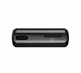 Conector USB-C e entrada para cartão micro SD de até 2TB