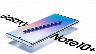 Nova renderização do Galaxy Note 10+ mostra sua parte superior.