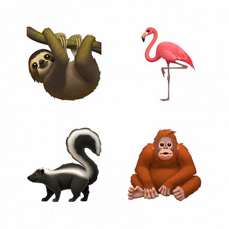 Animais novos chegarão com os novos emojis.