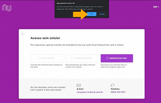 Confirme a ação e, pronto! Lembre-se que agora você deverá efetuar o login novamente em seu aplicativo.