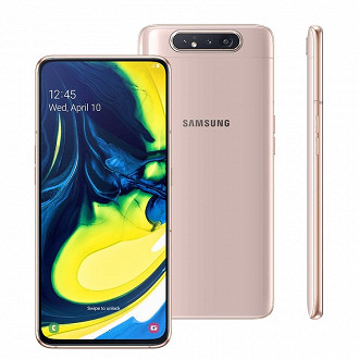 Galaxy A80 foi lançado na Índia e poderá ser comprado a partir de 1 de agosto.