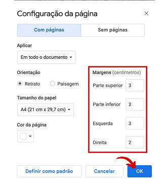 Formatar texto como superior ou inferior à linha - Suporte da