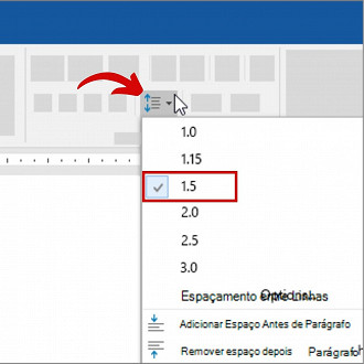 Espaçamento de Linha e Parágrafo