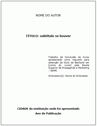 Folha de rosto Folha de rosto