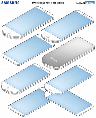 Imagens presentes na patente registrada pela Samsung